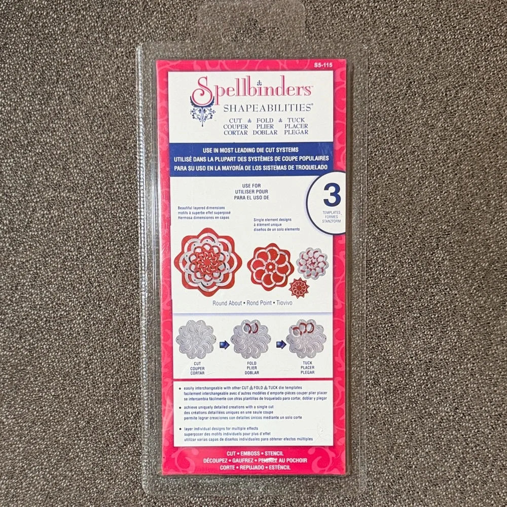 Spellbinders Shapeabilities Round About S5-115 NWT